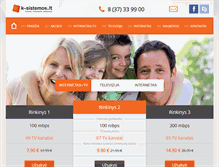 Tablet Screenshot of k-sistemos.lt